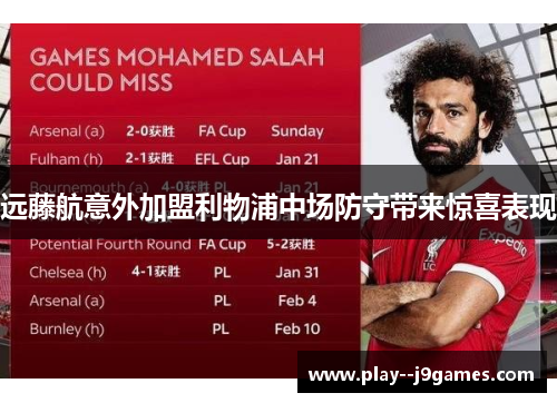 远藤航意外加盟利物浦中场防守带来惊喜表现